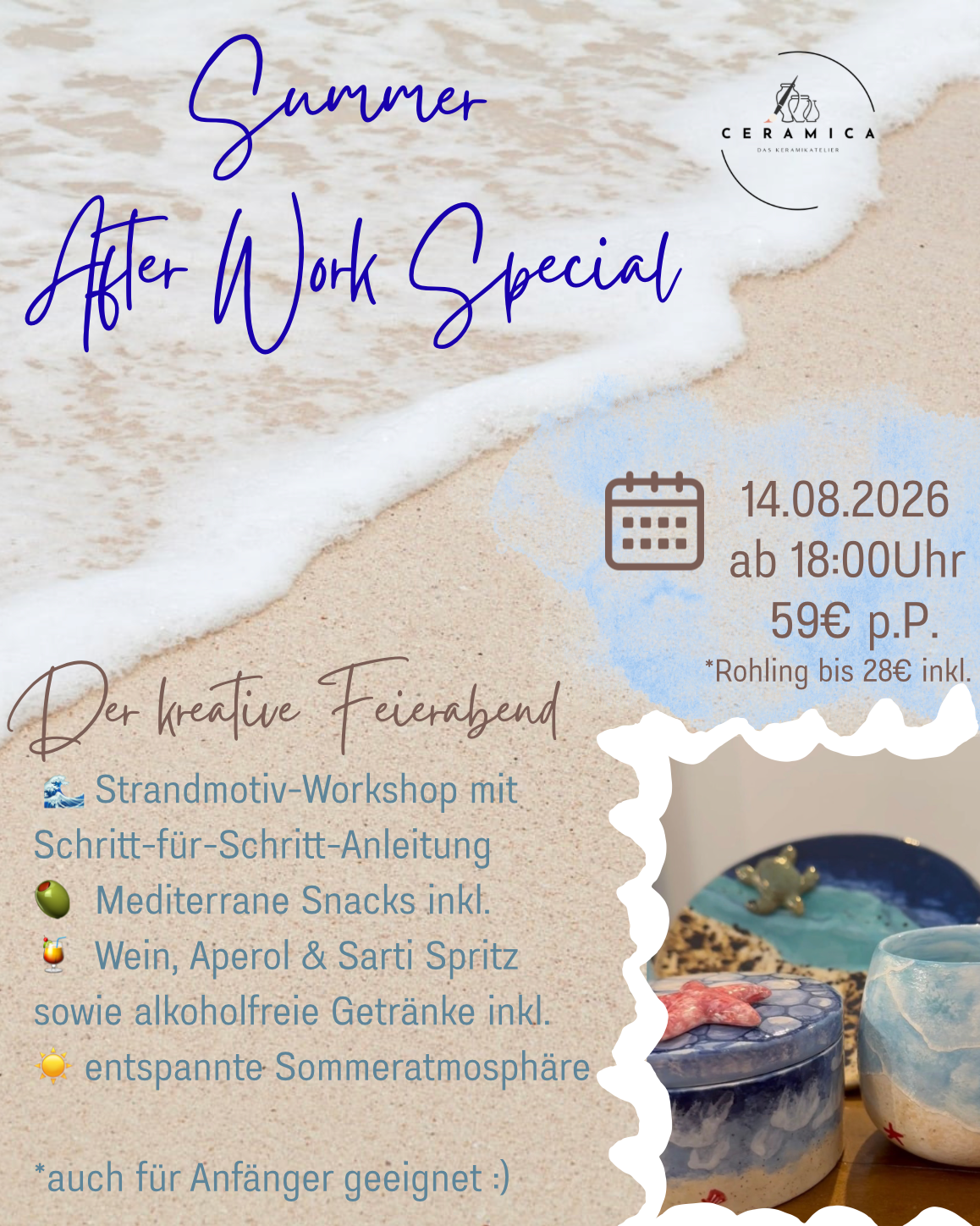 Summer After Work Special – Strandmotiv-Workshop | Zusatztermin